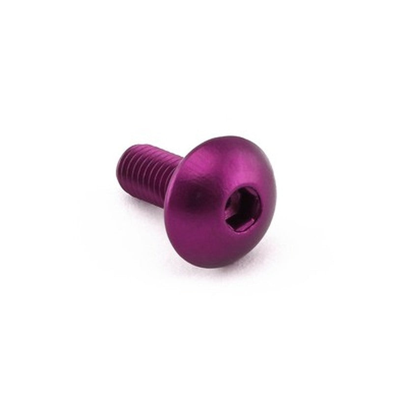 Tornillo de Aluminio Pro-bolt cabeza alomada M5 x (0.8mm) x 12mm violeta LFB512P PRO BOLT LFB512P