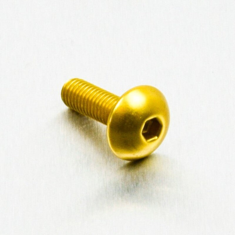 Tornillo de Aluminio Pro-bolt cabeza redondeada M5 x (0.8mm) x 16mm oro LFB516G PRO BOLT LFB516G