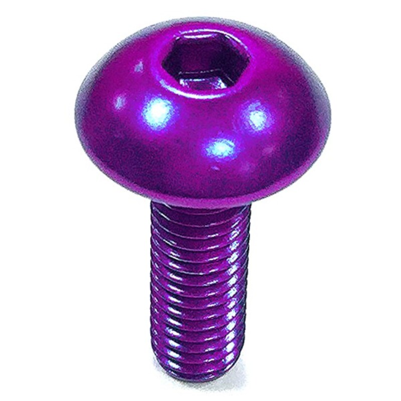 Tornillo de Aluminio Pro-bolt cabeza redondeada M5 x (0.8mm) x 16mm violeta LFB516P PRO BOLT LFB516P