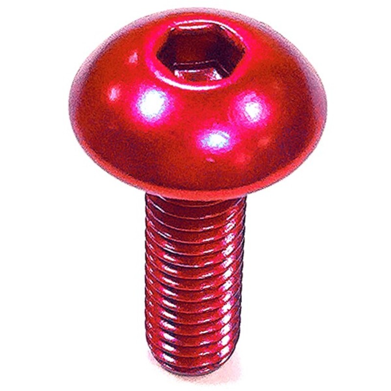 Tornillo de Aluminio Pro-bolt cabeza redondeada M5 x (0.8mm) x 16mm rojo LFB516R PRO BOLT LFB516R