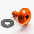 Tornillo de Aluminio XL Pro-bolt cabeza redondeada M5 x (0.8mm) x 16mm naranja LFB516XLO PRO BOLT LFB516XLO