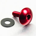 Tornillo de Aluminio XL Pro-bolt cabeza redondeada M5 x(0.8mm) x 16mm rojo LFB516XLR PRO BOLT LFB516XLR