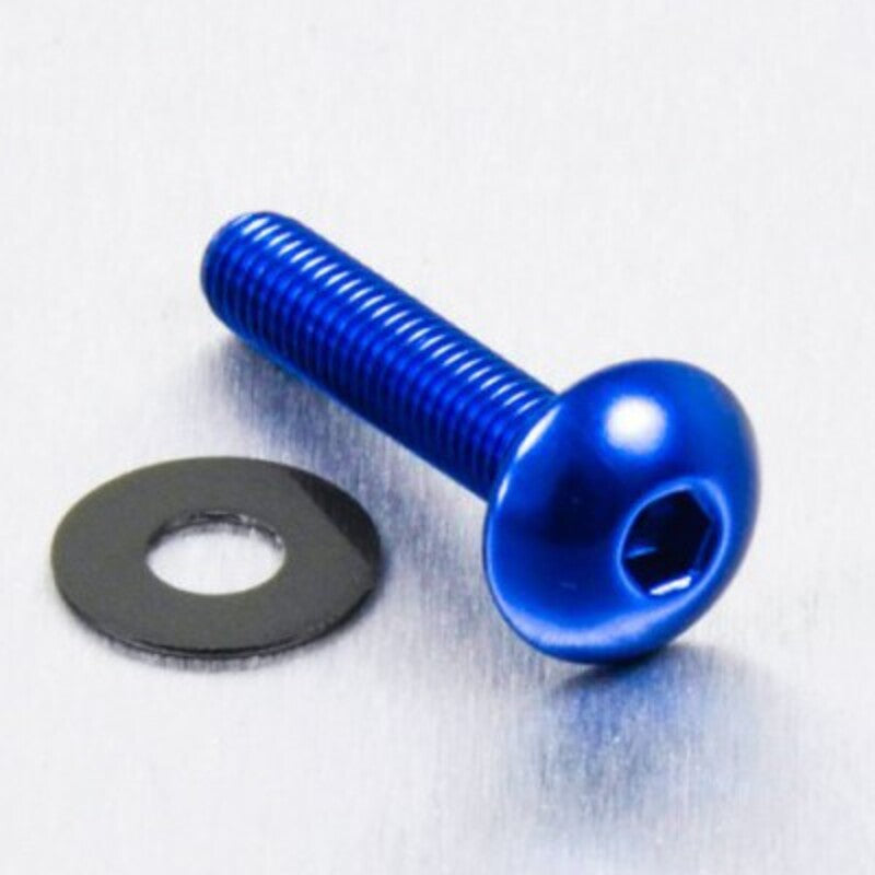 Tornillo de Aluminio Pro-bolt cabeza redondeada M5 x (0.8mm) x 20mm azul LFB520B PRO BOLT LFB520B