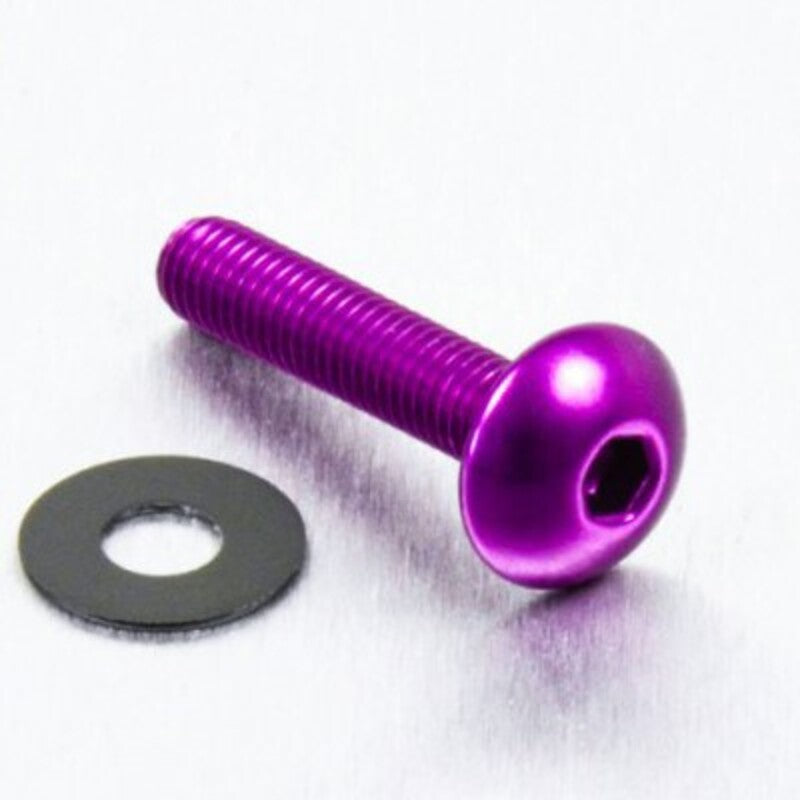 Tornillo de Aluminio Pro-bolt cabeza redondeada M5 x (0.8mm) x 20mm violeta LFB520P PRO BOLT LFB520P