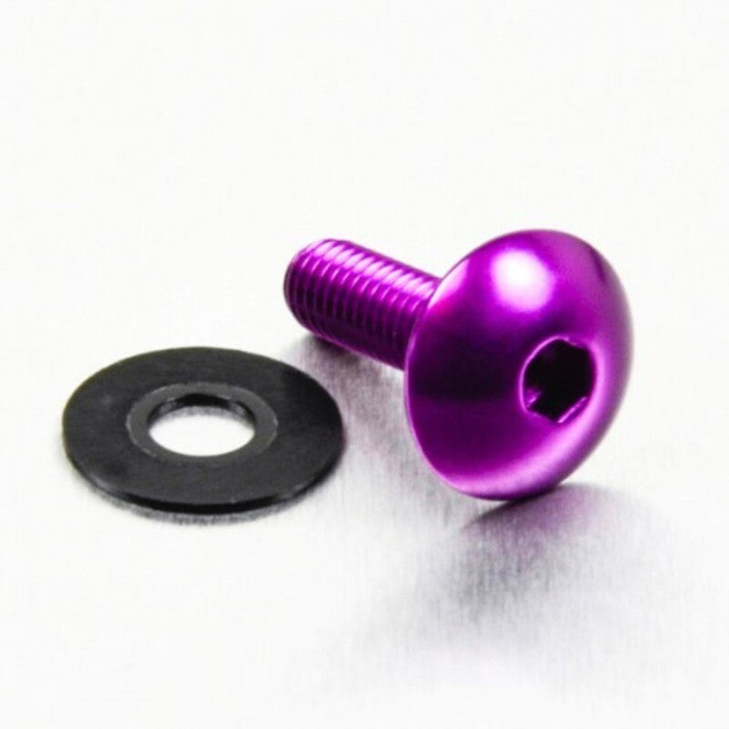 Tornillo de Aluminio Pro-bolt cabeza redondeada M6 x (1.00mm) x 20mm violeta LFB620P PRO BOLT LFB620P
