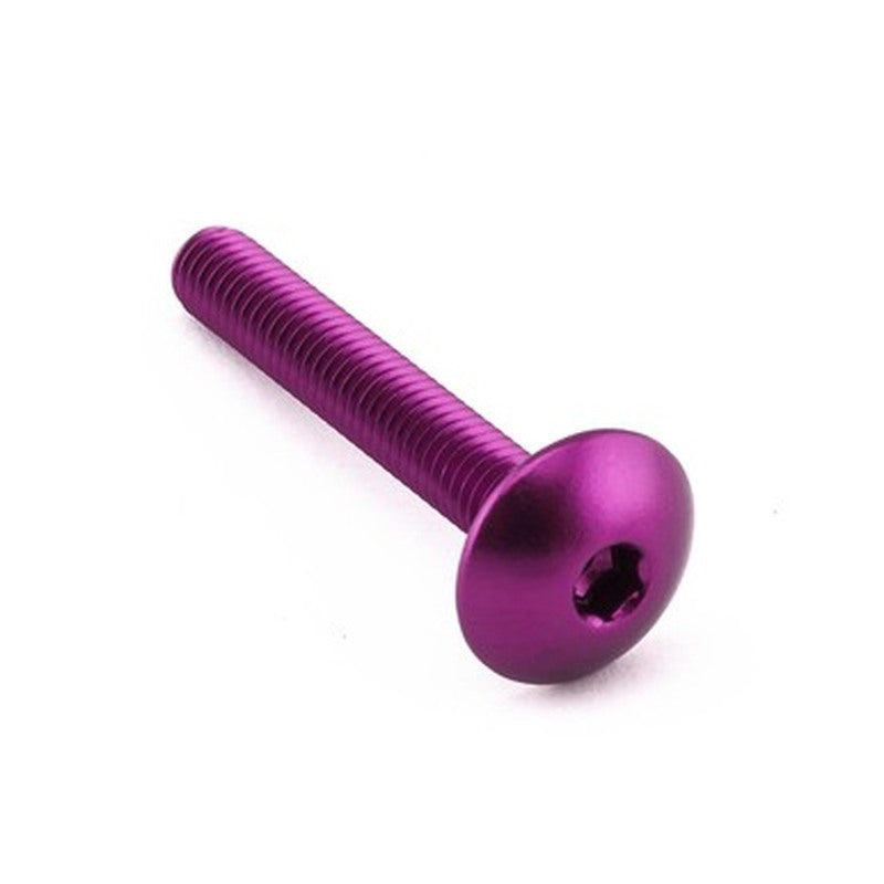 Tornillo Aluminio Pro-Bolt cabeza alomada M6 x (1.00mm) x 40mm LFB640P Violeta PRO BOLT LFB640P