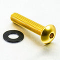 Tornillo de Aluminio Pro-bolt cabeza redondeada M8 x (1.25mm) x 40mm oro LFB840G PRO BOLT LFB840G