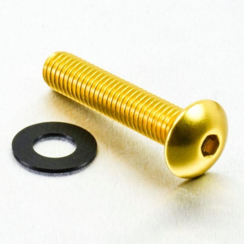 Tornillo de Aluminio Pro-bolt cabeza redondeada M8 x (1.25mm) x 40mm oro LFB840G PRO BOLT LFB840G