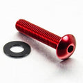 Tornillo de Aluminio Pro-bolt cabeza redondeada M8 x (1.25mm) x 40mm rojo LFB840R PRO BOLT LFB840R