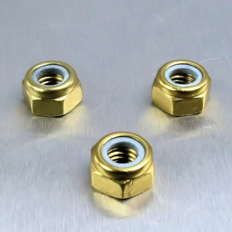 Tuerca de Aluminio Pro-Bolt autoblocante M6 oro LNYN6G PRO BOLT LNYN6G