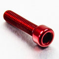 Tornillo de Aluminio Pro-bolt cabeza cilíndrica M6 x (1.00mm) x 25mm rojo LPB625R PRO BOLT LPB625R