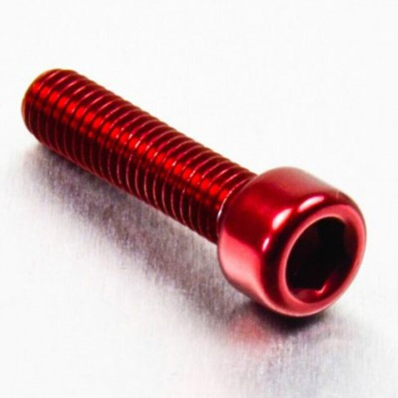 Tornillo de Aluminio Pro-bolt cabeza cilíndrica M6 x (1.00mm) x 25mm rojo LPB625R PRO BOLT LPB625R