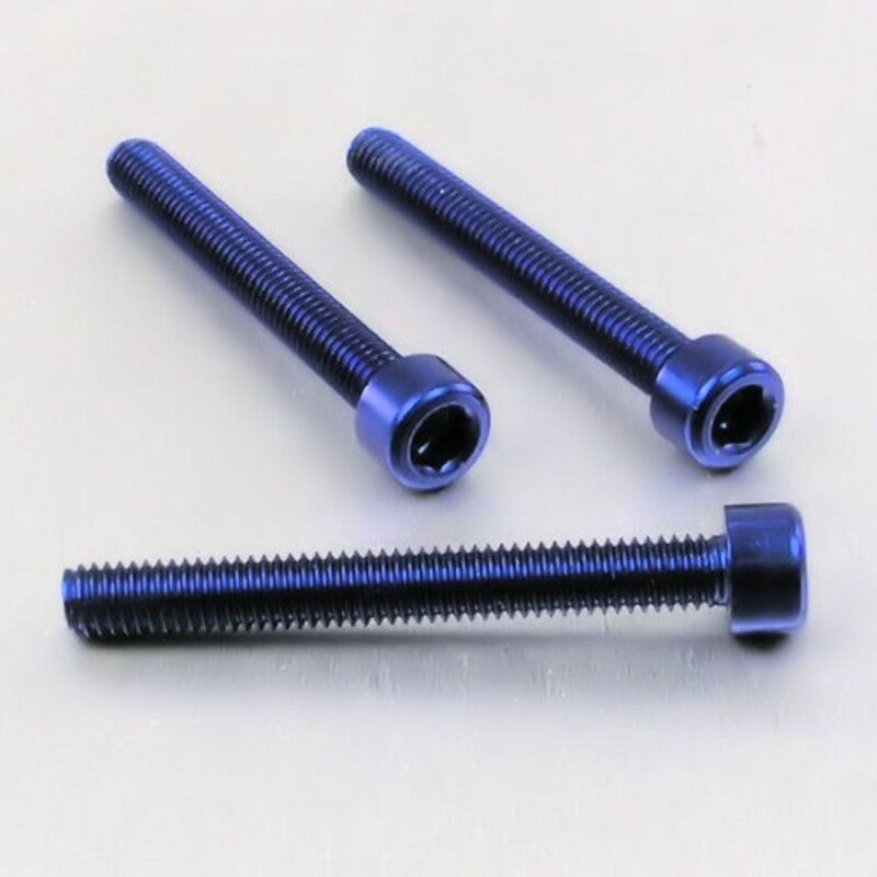 Tornillo de Aluminio Pro-bolt cabeza cilíndrica M6 x (1.00mm) x 50mm azul LPB650B PRO BOLT LPB650B