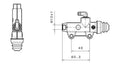 Bomba de freno BREMBO trasero negro Ø13mm BREMBO 910.A903.90