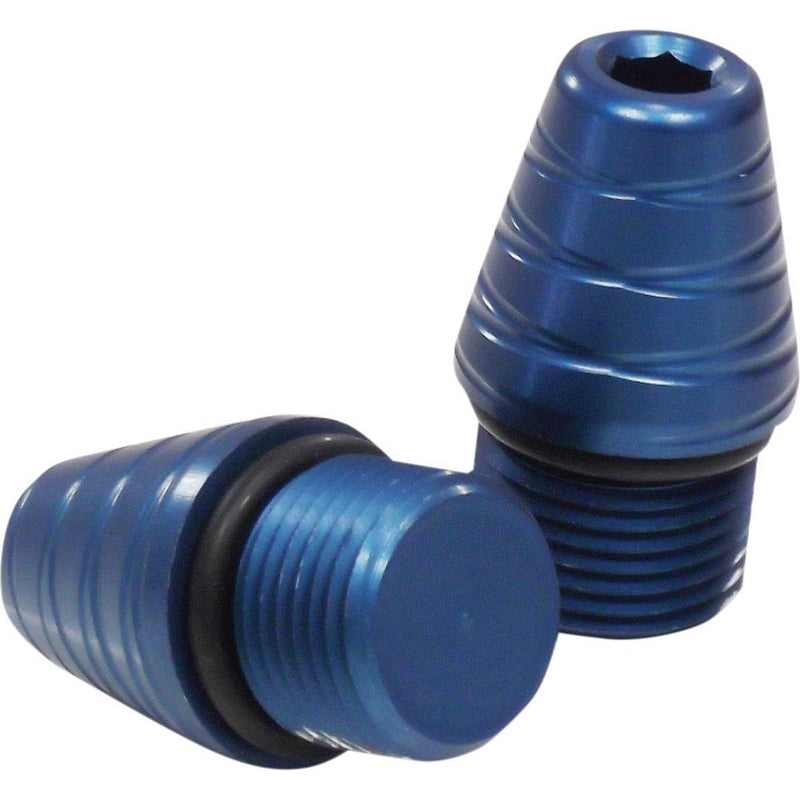 Contrapesos roscados de manillar GILLES TOOLING azul M18X1,5 mm GILLES LG-0-BL