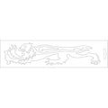 Adhesivo leon Malossi blanco lado izquierdo - 23 cm 33 9756 MALOSSI 33 9756