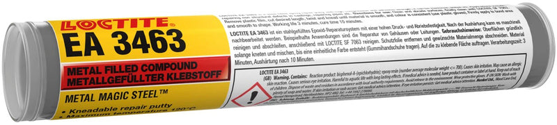 Adhesivo epoxi LOCTITE EA 3463 Metal Magic Steel bicomponente - Barra 50gr LOCTITE 467649