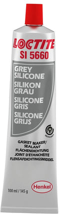 Sellador de silicona LOCTITE SI 5660 resistente al agua/glicol gris - Tubo 100ml LOCTITE 2374949