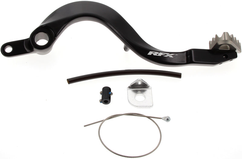 Pedal de freno trasero RFX Pro ST (H/A negro / H/A titanio) - Kawasaki KXF450 RFX FXRB2020199HA