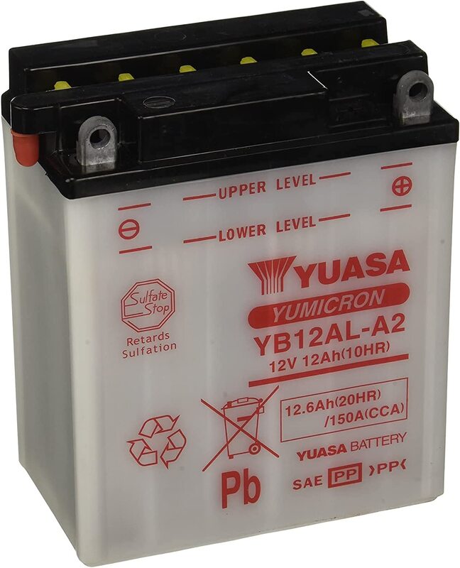 Batería YUASA YB12AL-A2 Combipack (con electrolito) YUASA YB12AL-A2 (CP)
