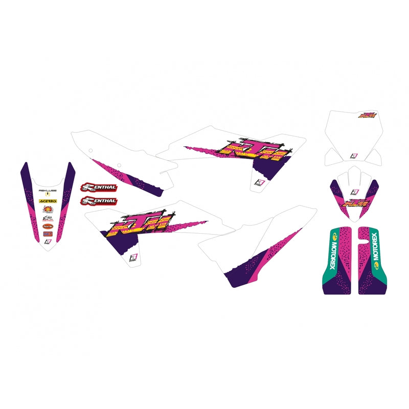 Kit de adhesivos BLACKBIRD Retro - KTM SX/SX-F BLACKBIRD 2548AA