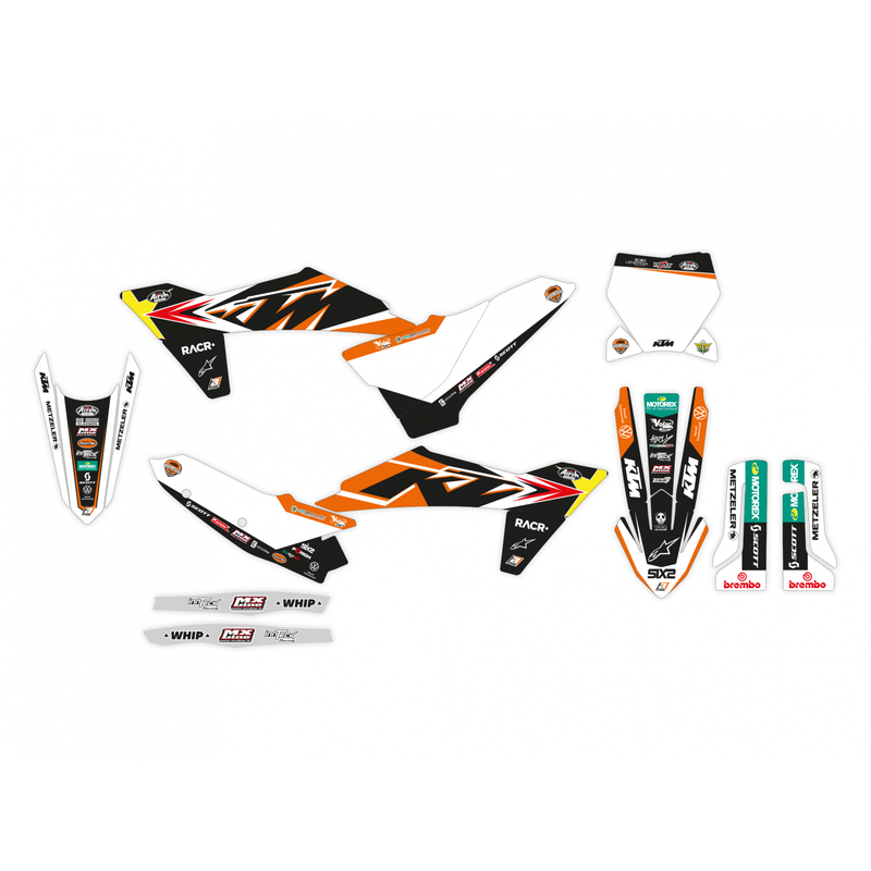 Kit de adhesivos BLACKBIRD Replica Trophy 2022 - KTM SX/SX-F BLACKBIRD 2548R21
