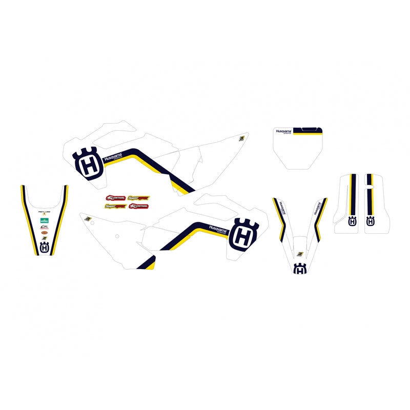 Kit de adhesivos BLACKBIRD Retro - Husqvarna FC/TC BLACKBIRD 2616AA