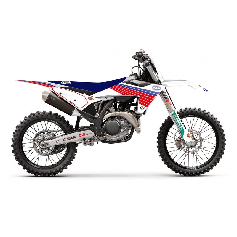 Kit de adhesivos + funda de asiento BLACKBIRD Retro - KTM SX/SX-F BLACKBIRD 8548AA