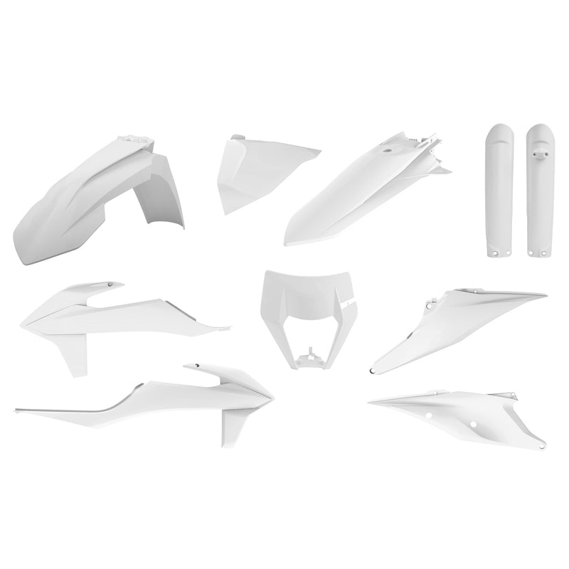 Kit de plásticos POLISPORT blanco - KTM EXC/EXC-F POLISPORT 91016