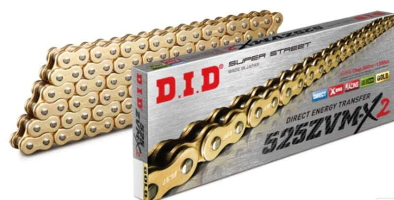 Cadena D.I.D 525ZVM-X2 X-Ring - Paso 525 D.I.D 4525516135719