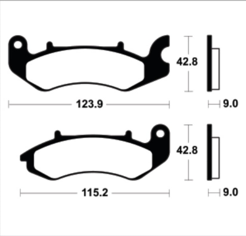 Pastillas de freno TECNIUM Scooter orgánicas - ME468 TECNIUM ME468