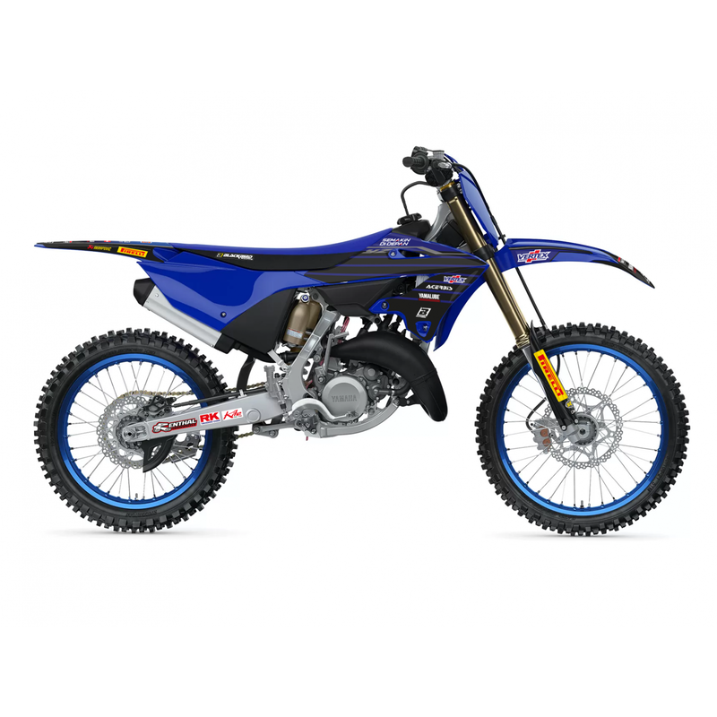 Kit adhesivos + funda de asiento BLACKBIRD Replica Yamaha Racing 22 BLACKBIRD 8250R11