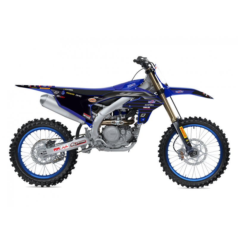 Kit adhesivos + funda de asiento BLACKBIRD Replica Yamaha Racing 22 BLACKBIRD 8252R11