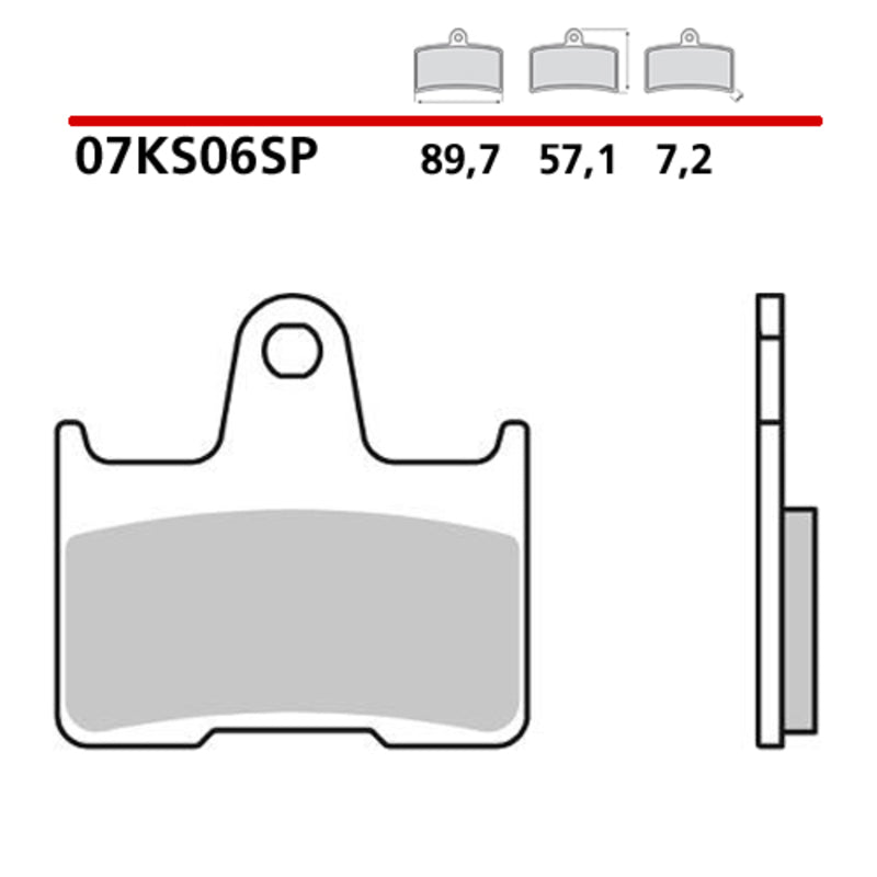 Pastillas de freno BREMBO sinterizadas - 07KS06SP BREMBO 07KS06SP