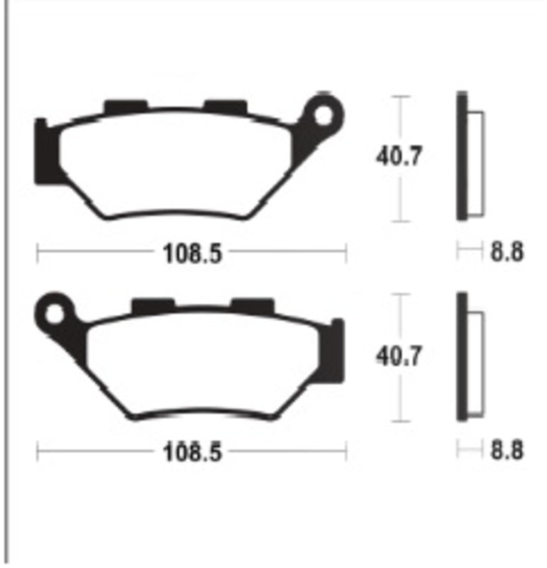Pastillas de freno TECNIUM Supersport sinterizadas - MF483 TECNIUM MF483