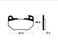 Pastillas de freno TECNIUM Supersport sinterizadas - MR493 TECNIUM MR493
