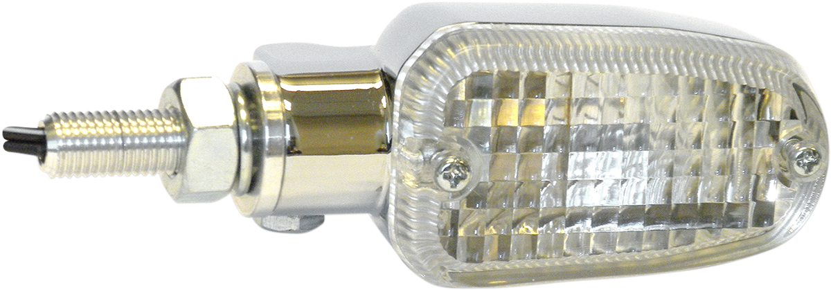 K&S TECHNOLOGIES DOT-COMPLIANT/E-MARKED ALUMINUM BODY TURN SIGNALS TRN SIG DOT&E S/F CLR/CH