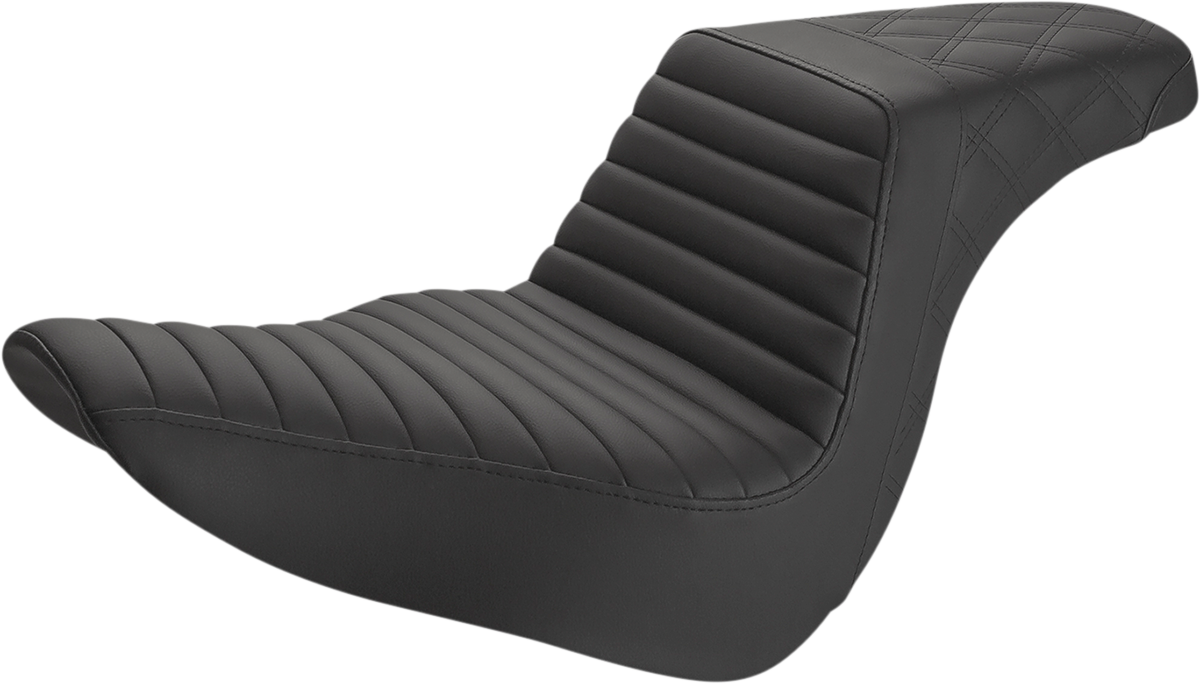 Step-up stoelen zwarte front TR, achter LS voor Harley Davidson