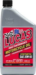 Aceite Motor Lucas 40702 20W50 Synthetic V-Twin Motorcycle Oil For Harley-Davidson 62600005 62600011 62600015 62600021 amsoil MCV1Q