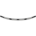 Embellecedor Para Harley-Davidson Batwing Slotted Black Windshield Trim
