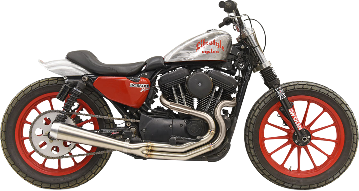 BASSANI XHAUST ROAD RAGE III HIGH-OUTPUT 2-INTO-1 SYSTEM FOR HARLEY-DAVIDSON 2004 - 2019 EXHAUST 2:1 RR3 HO 04+XL