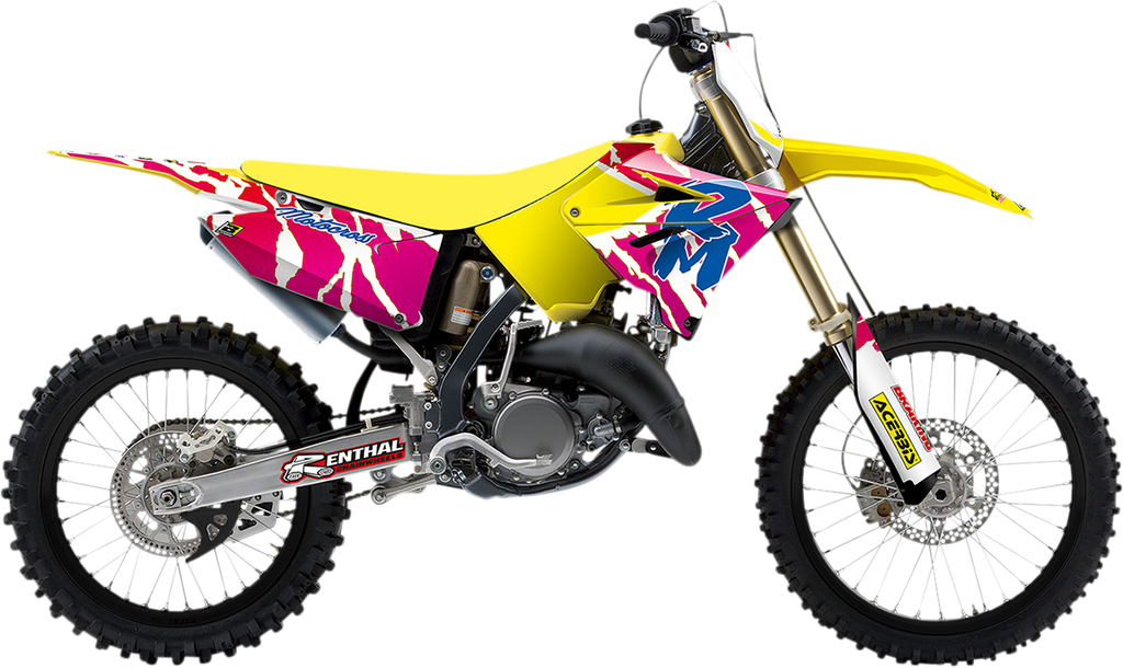 Retro Graphic Kits With Seat Covers For Suzuki RM125/250 (Polisport restyle)