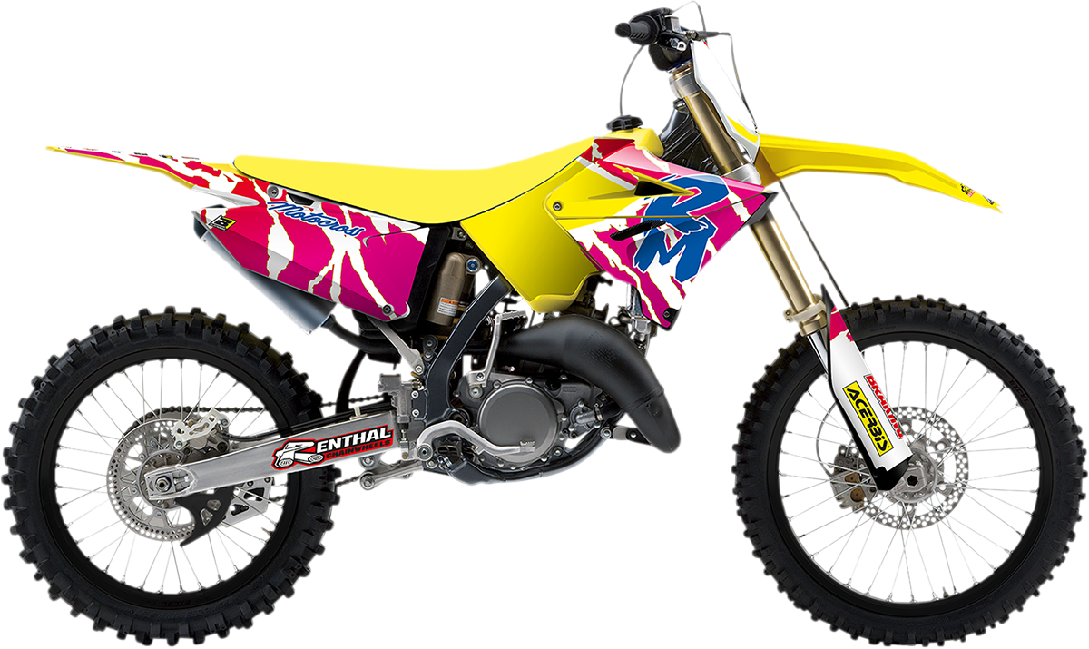 Retro Graphic Kits With Seat Covers For Suzuki RM125/250 (Polisport restyle)