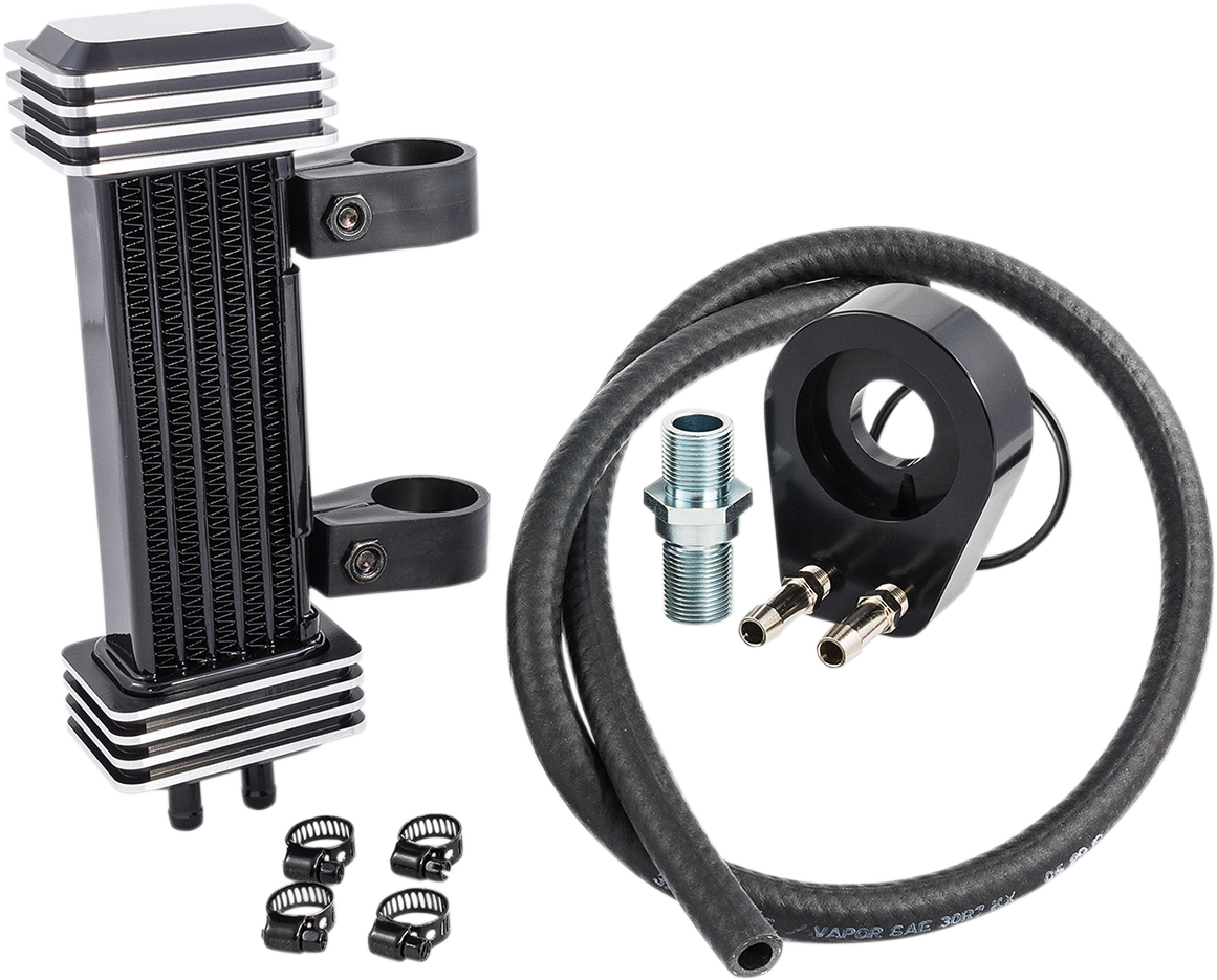 JAGG OIL COOLERS VERTICAL FRAME-MOUNT OIL COOLER KITS OIL COOLER SYS DELUXE