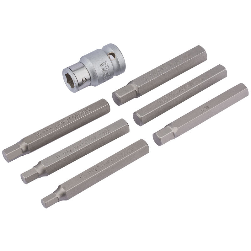 Juego Puntas Carraca Professional 6mm-12mm Allen 1/2" Hexagonal Bit Set