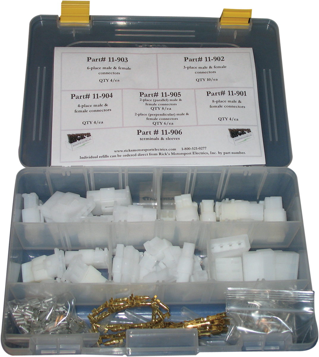 RICK'S MOTORSPORT ELECTRIC WIRE CONNECTORS/TERMINALS KIT KIT WIRE CONNECTOR