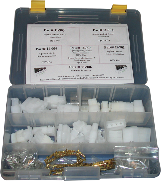 RICK'S MOTORSPORT ELECTRIC WIRE CONNECTORS/TERMINALS KIT KIT WIRE CONNECTOR