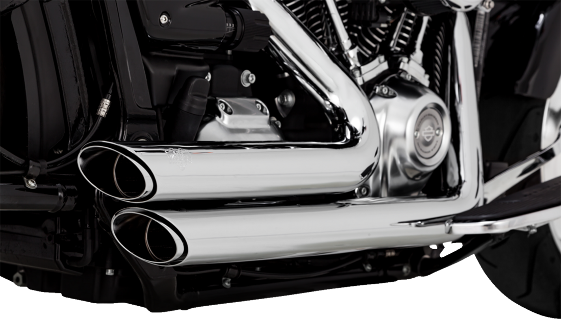 Sistema De Escape Escalonado Shortshots Cromado Para Harley Davidson