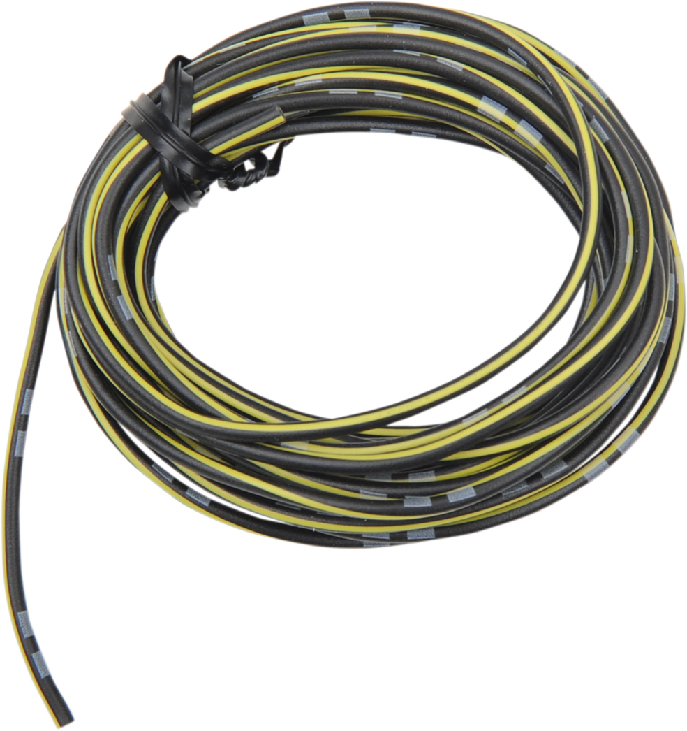 SHINDY COLORED WIRING WIRE OEM 14A 13' BLK/YEL