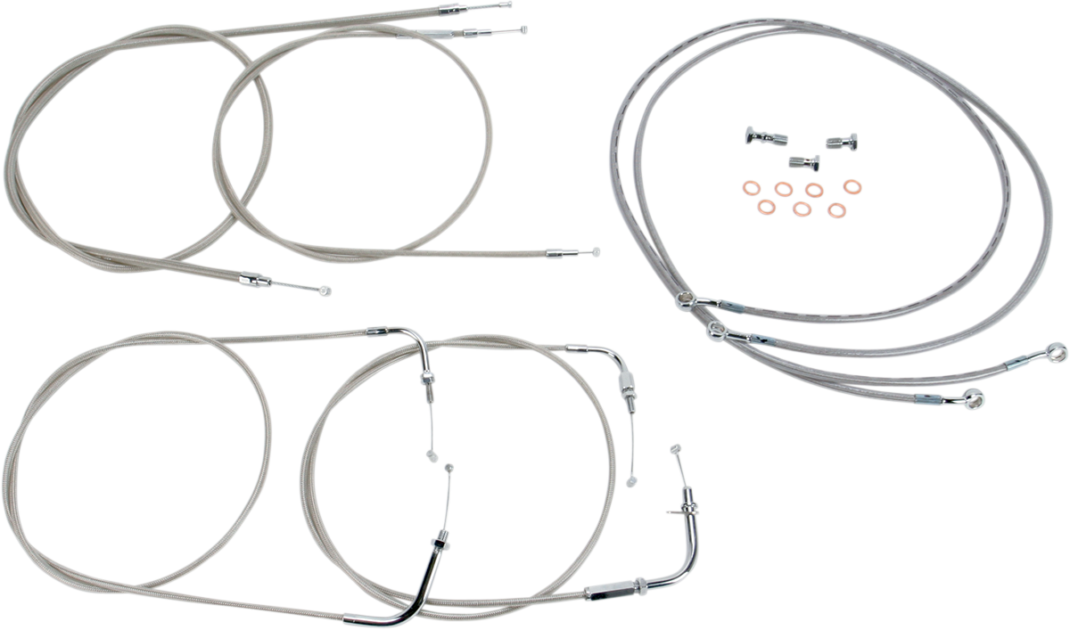 BARON HANDLEBAR CABLE AND LINE KITS CBL LINE KT 16"XVS1100CU